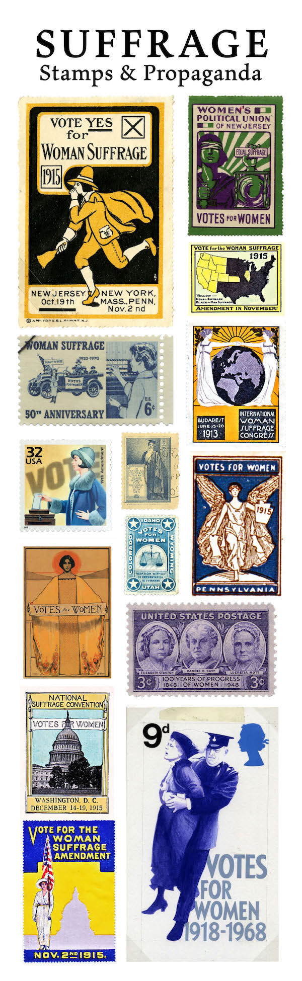 Suffrage Stamps and Propoganda
