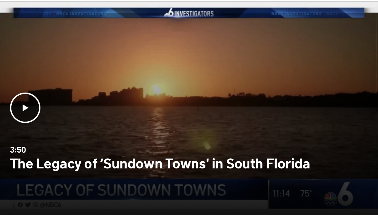 NBC6 Sundown Towns a Look at South Florida’s Legacy of Segregation