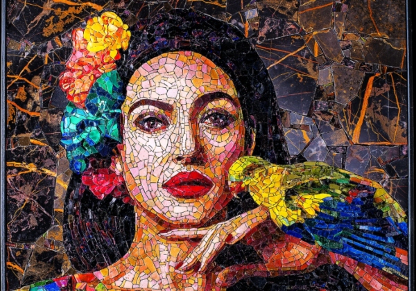 Monica Bellucci mosaic