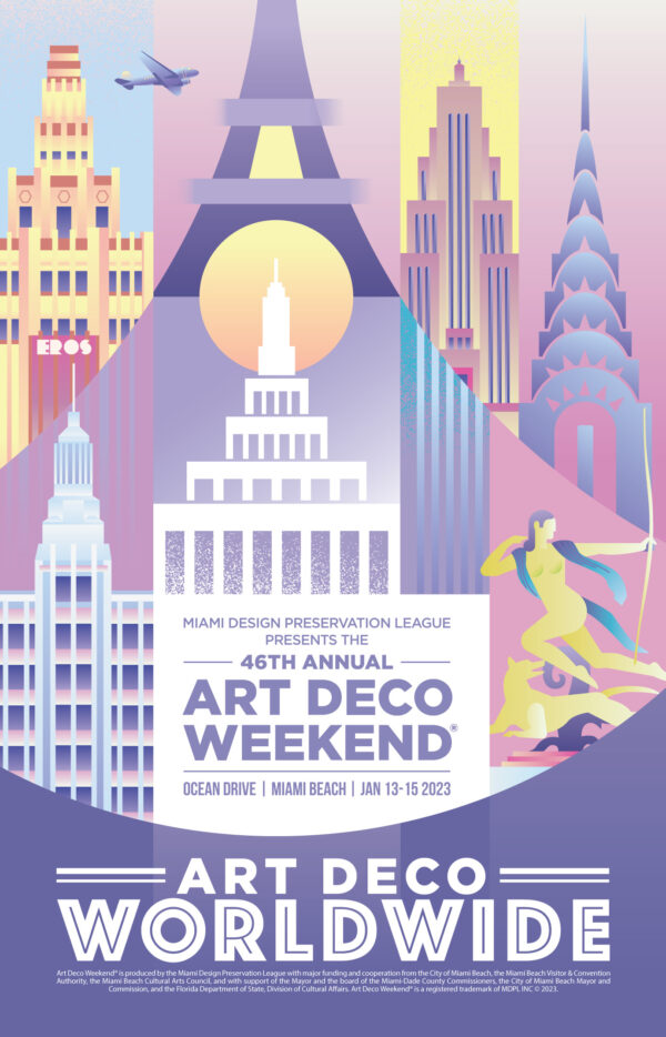 Art Deco Weekend Poster 2023