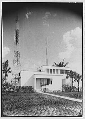 WIOD Radio transmitter building, Miami Beach, Florida. Exterior II