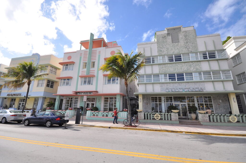 Art Deco Buildings in Miami Beach