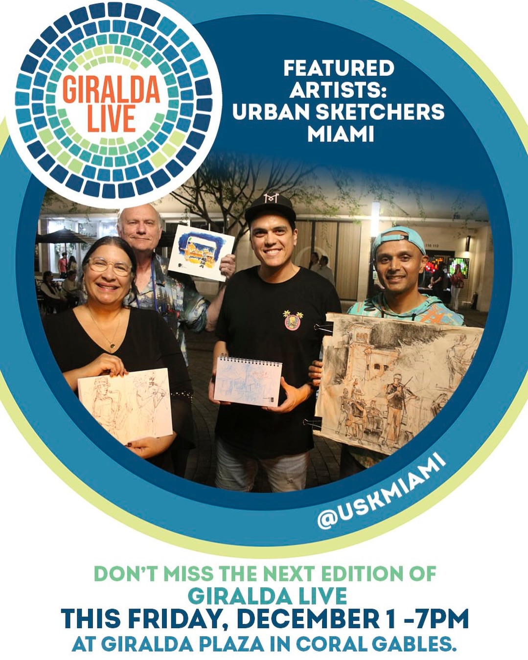 Urban Sketchers at Giralda Live!