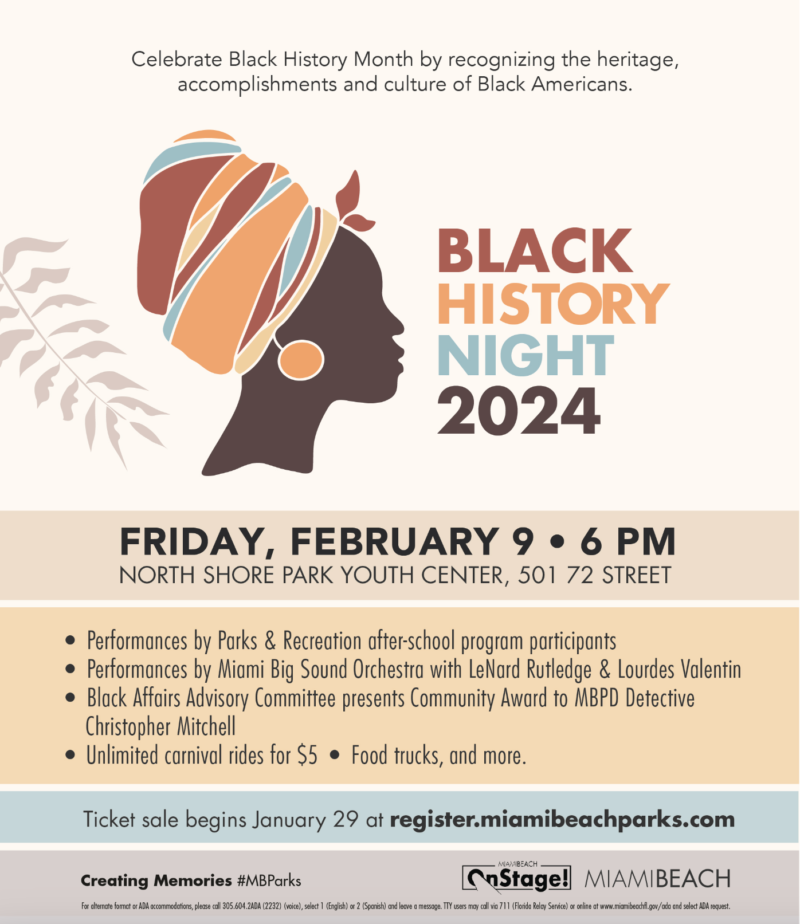 Black History Night Poster