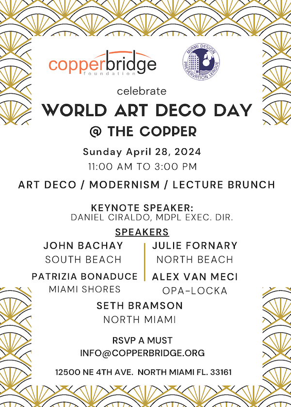 World Art Deco Day 2024 at The Copper