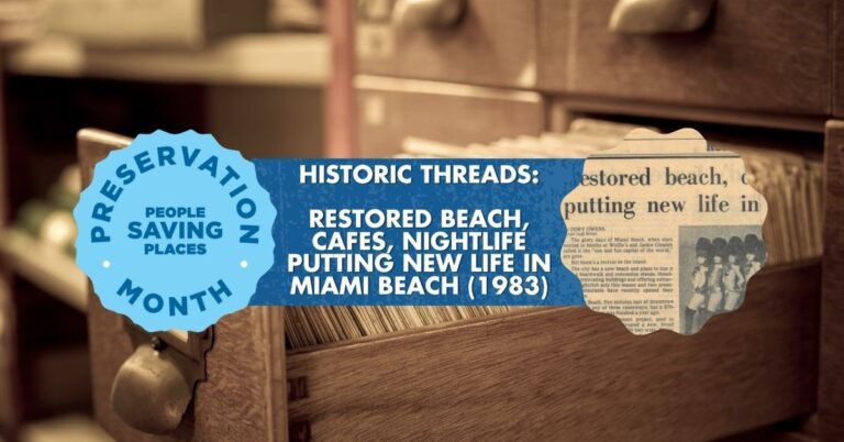 Restored beach, cafes, nightlife putting new life in Miami Beach (1983)