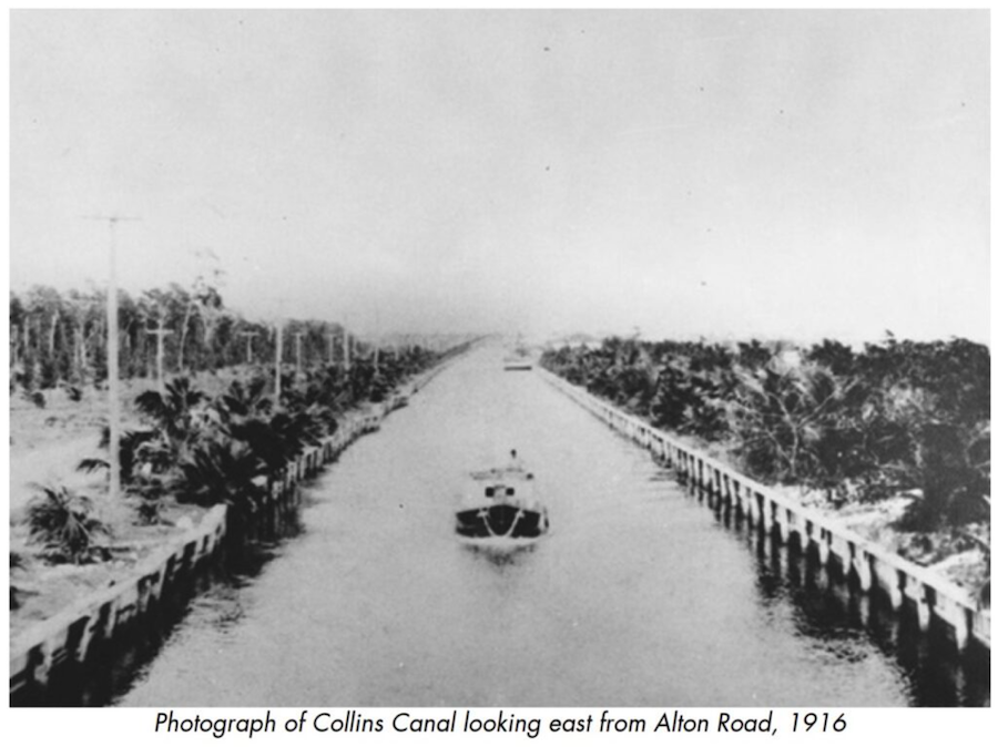 Collins Canal looking West from Alton Road, 1916